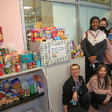 Food donations from students at Epping Forest campus New City College for local foodbanks