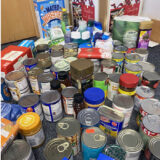 Food donations from students at Redbridge campus New City College for local foodbanks
