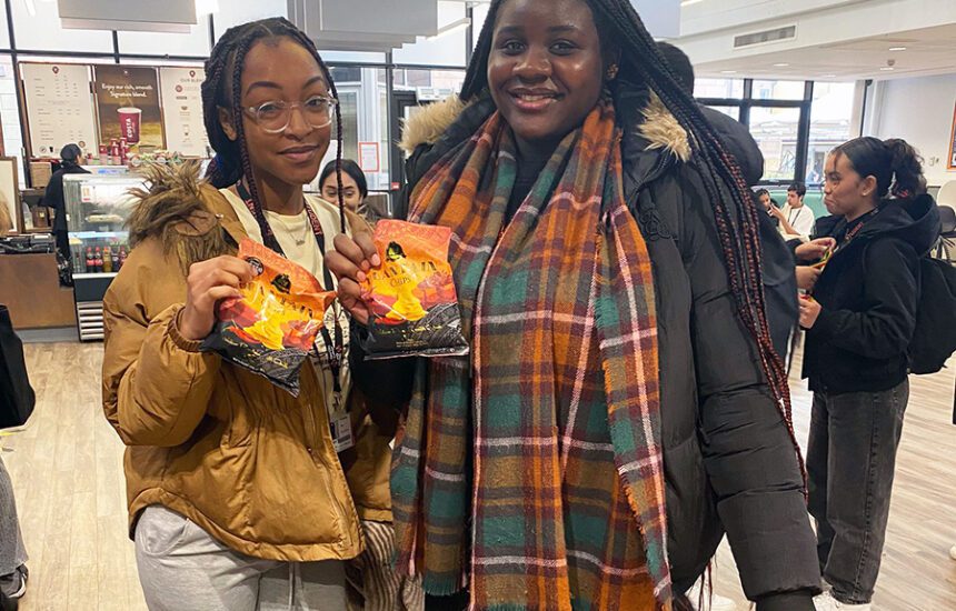 Students and staff at New City College came together to learn about and celebrate the importance of Black History Month with music, dancing, poetry, quizzes and food stalls