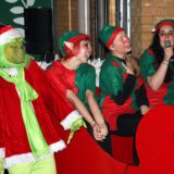 New City College joined local businesses to create a festive Candyland community event – attended by special guests, The Grinch and Father Christmas!