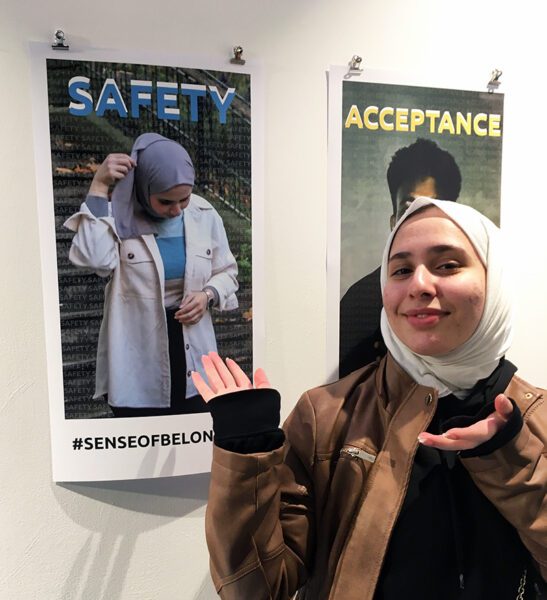 New City College is proud of a group of ESOL students, who have their artwork displayed at Old Street roundabout as part of the Sense of Belonging project in Hackney.