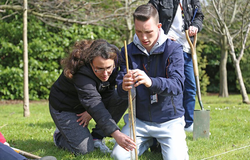A tree planting initiative took place across New City College campuses in an effort to increase biodiversity, off-set the carbon footprint and improve the local community