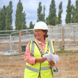 Mayor Barbara Cohen speaks at NCC Epping Forest Wellness Centre breaking ground event