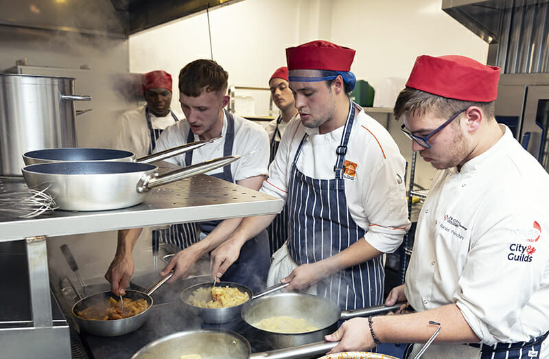 Michelin-starred chef Angela Hartnett OBE joined students at Rouge Restaurant, New City College Redbridge, for an evening of Italian fine dining at the grand reopening event